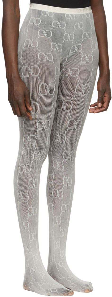 gucci off-white gg tights|Gucci thigh high socks.